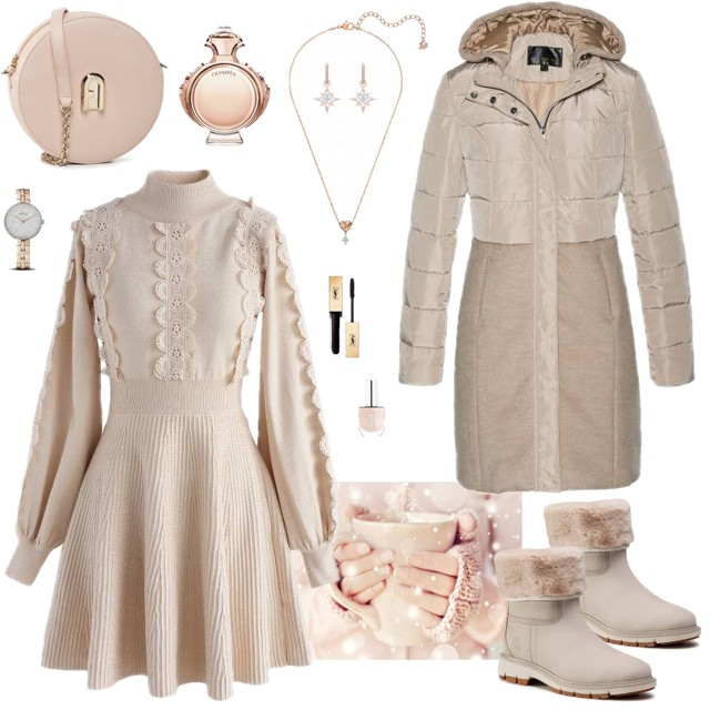 Pastelowa stylizacja na zimę