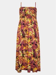 Roxy Sukienka letnia Remember Sun Wvsk ERJWK03146 Szary Slim Fit