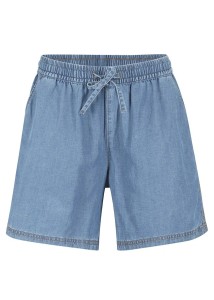 Lekkie szorty z denimu z lnem