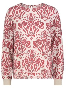 Sublevel Bluzka w kolorze kremowo-jagodowym rozmiar: M