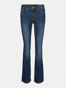 Vero Moda Jeansy Flash 10310511 Granatowy Flared Fit