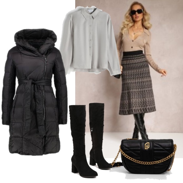 #Dzianinowa spódnica