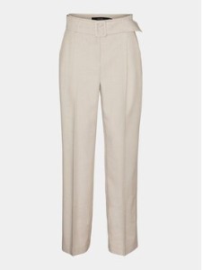 Vero Moda Spodnie materiałowe Nancy 10304626 Beżowy Straight Fit