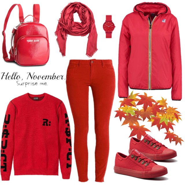 Czerwony total look, czyli z czym nosić czerwone spodnie