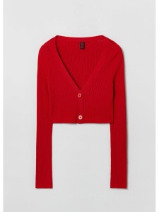 STEFANEL Kardigan w kolorze czerwonym rozmiar: L