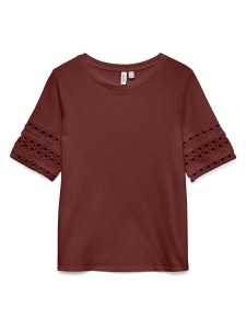 Vero Moda Koszulka w kolorze brązowym rozmiar: S