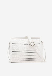 Biała Elegancka Torebka Listonoszka z Klapą Idemessa