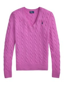 Polo Ralph Lauren Sweter 211971866504 Różowy Slim Fit