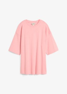 Długi T-shirt z dzianiny interlock