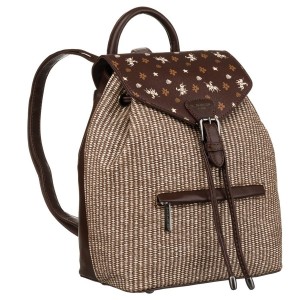 Plecak damski David Jones 6875-3 brązowy