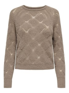 ONLY Sweter w kolorze szarobrązowym rozmiar: L