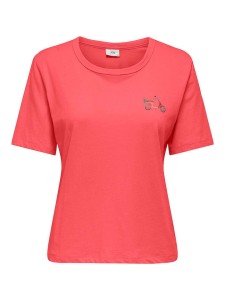 JDY Koszulka w kolorze czerwonym rozmiar: S