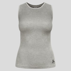 Koszulka damska bez rękawów Odlo PERFORMANCE LIGHT - RAIN DYE BL TOP crew neck