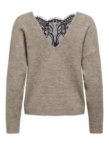 ONLY Sweter w kolorze szarobrązowym rozmiar: XL