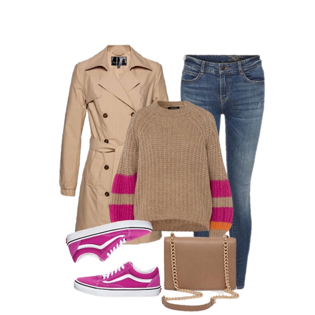 Casual z charakterem – róż przełamuje klasykę