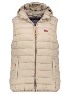 Geographical Norway Kamizelka pikowana "Vatikolor" w kolorze beżowym rozmiar: XXL