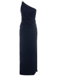 Lauren Ralph Lauren Sukienka wieczorowa 253751483 Granatowy Slim Fit