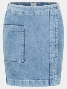 Mustang Spódnica jeansowa Lucile 1014803 Niebieski Regular Fit