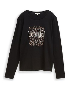 Tom Tailor Koszulka w kolorze czarnym rozmiar: XS