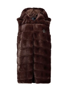 Geographical Norway Kamizelka polarowa "Uphemere" w kolorze brązowym rozmiar: XL