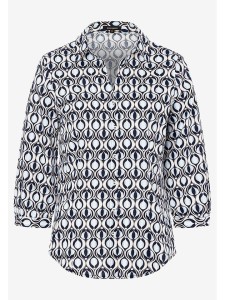 More & More Bluzka w kolorze błękitno-granatowo-białym rozmiar: 44