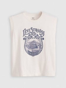 Levi's Top w kolorze biało-granatowym rozmiar: S