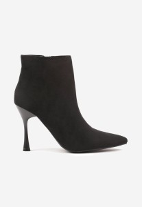 Czarne Botki na Szpilce Vices w Klasycznym Stylu Tikolisse