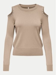 ONLY Sweter Gila 15339512 Beżowy Regular Fit