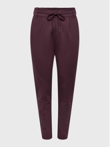 ONLY Spodnie materiałowe Poptrash 15115847 Bordowy Regular Fit