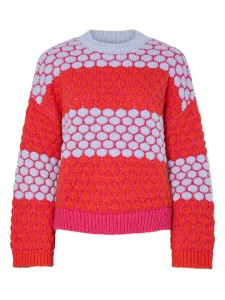 Pieces Sweter w kolorze czerwonym rozmiar: XL