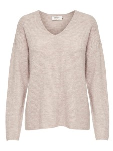 ONLY Sweter "Camilla" w kolorze beżowym rozmiar: S