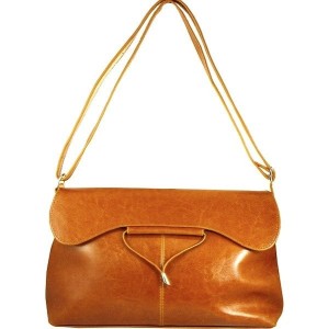 Torebka skórzana damska listonoszka DAN-A T9 camel