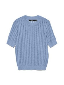 Vero Moda Sweter Morena 10321893 Błękitny Slim Fit