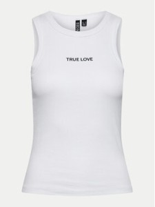 Pieces Top Mikka 17152323 Biały Regular Fit