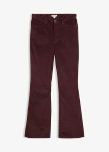 Spodnie sztruksowe z mieszanki bawełny, o kroju bootcut