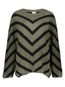 ONLY Sweter w kolorze oliwkowo-czarnym rozmiar: L-50/52