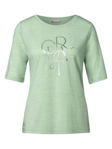 Street One Koszulka w kolorze jasnozielonym rozmiar: 38