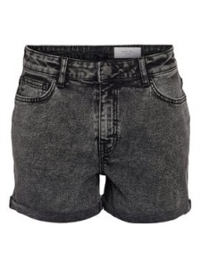 Noisy May Szorty jeansowe Moni 27033697 Szary Slim Fit