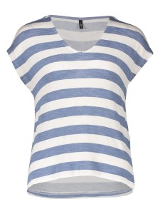 ONLY Koszulka w kolorze błękitno-białym rozmiar: XL