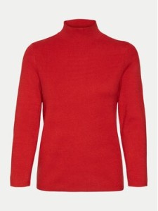 Vero Moda Golf Gold 10320585 Czerwony Regular Fit