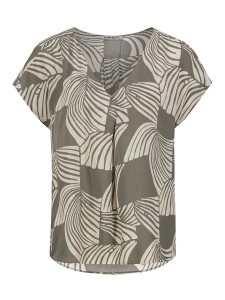 Sublevel Bluzka w kolorze oliwkowo-kremowym rozmiar: S