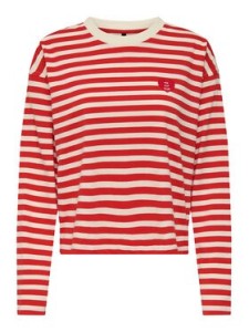 ONLY Bluzka Livina 15359682 Czerwony Regular Fit